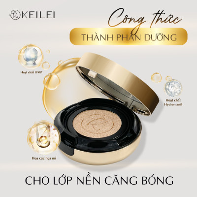 [ COMBO Cushion + Lõi cushion] Phấn nước đa năng 3trong1 KEILEI - 3 in 1 radiance cushion KEILEI