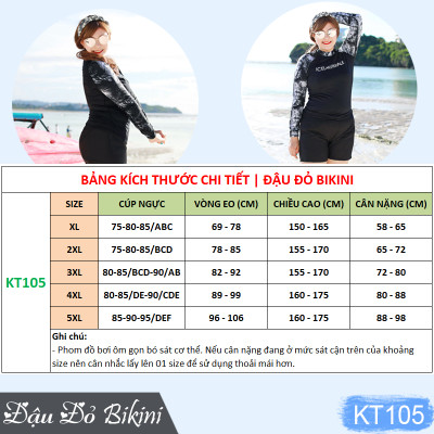 Áo tắm đồ bơi nữ BIG SIZE, mẫu áo tay dài chống nắng & quần short đùi kín đáo, che bắp tay dấu bụng tốt, bộ bơi 3 chi tiết cho người mập béo, size to đến 98kg | KT105
