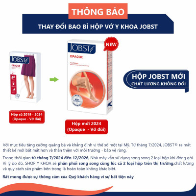 Vớ y khoa JOBST Opaque - Mỏng Hỗ Trợ Điều Trị giãn tĩnh mạch chân, 20-30 mmHg (vớ đùi) (tất y khoa)