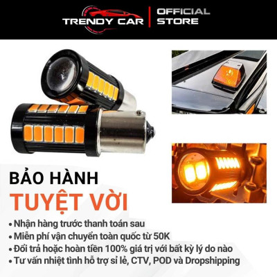 Bóng đèn led hậu 1157 Chipset 33 Bóng led có thấu kính hội tụ thế hệ mới cao cấp siêu sáng