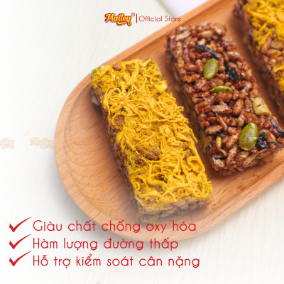[COMBO MIX 2 500G] Rong biển kẹp hạt dinh dưỡng 250g + Thanh gạo lứt chà bông/rong biển mix hạt 250g