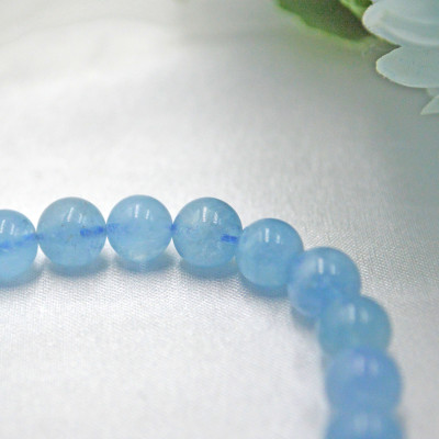 VÒNG TAY TỲ HƯU HỖ TRỢ TÀI LỘC, CÔNG VIỆC ĐÁ AQUAMARINE TỰ NHIÊN