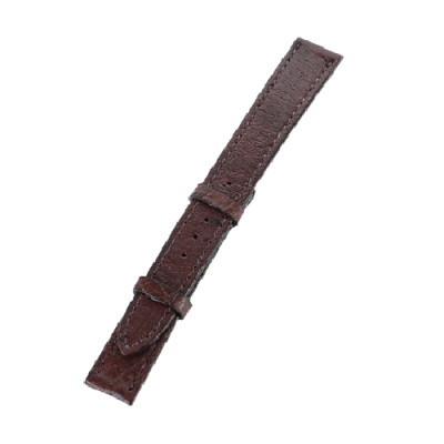 HC8453-55-56-58 - Dây đồng hồ Huy Hoàng da đà điểu da bụng size 12, 14 màu đen, nâu đất, nâu đỏ, vàng bò