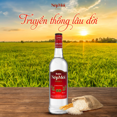 Rượu Nếp Mới HALICO nồng độ 30% HALICO chai 500ml không kèm hộp
