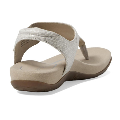 Giày sandal sức khỏe nữ Aetrex Ellie Grey - nâng vòm giảm đau chân, đệm đế memory foam