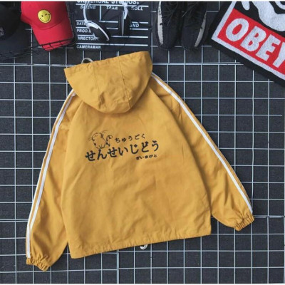 Áo khoác dù chữ nhật phối 3 sọc tay M050