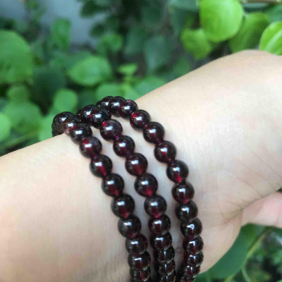 Granet 3 Vòng Đẹp nữ đeo đỏ đậm tím đậm 4ly3