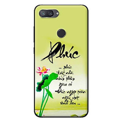 Ốp lưng in cho Xiaomi Mi 8 Lite mẫu Phúc - Hàng chính hãng