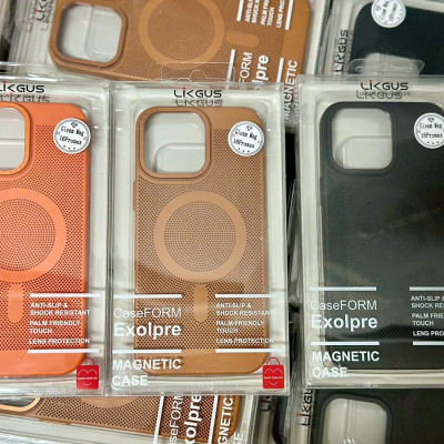 Ốp lưng lưới tản nhiệt dành cho iPhone 16 Pro , 16 Pro Max hỗ trợ sạc không dây hiệu Likgus - Hàng chính hãng