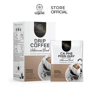 Cà Phê Phin Giấy Trung Nguyên Legend Vietnameses Blend – Gói Drip Coffee Gu Truyền Thống, Đậm Vị Việt