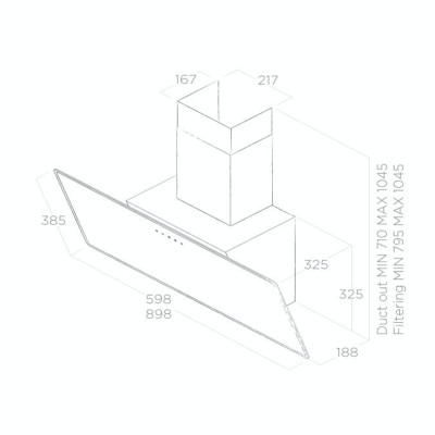 Máy Hút Mùi Áp Tưởng SHIRE - ELICA Ý - Hàng Chính Hãng