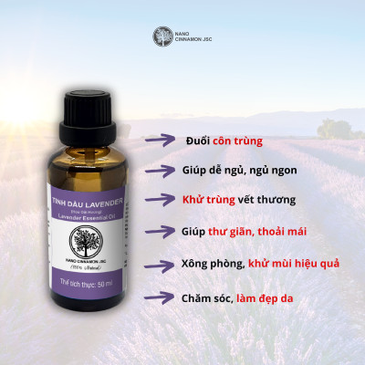 Combo Tinh Dầu Áo Quần Thơm Tho Nano Cinnamon - Bạc Hà, Cam, Lavender, 30ml