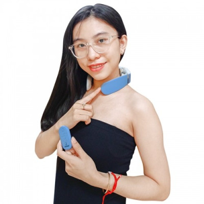 Máy massage cổ xung điện Nikio NK-131 - 8 điện cực, 2 miếng dán, HDSD bằng giọng nói