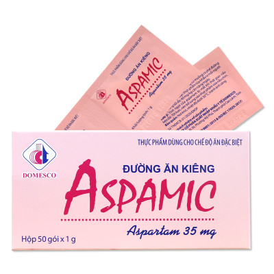 Đường Ăn Kiêng Aspamic Domesco Hộp 50 - 100 gói