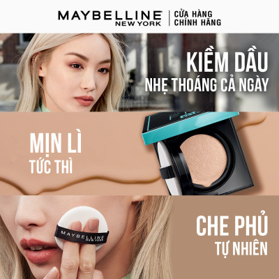 Phấn Nước Mịn Nhẹ Kiềm Dầu Fit Me Matte+Poreless Cushion Maybelline New York 100g
