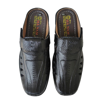 Dép Bít Mũi Nam HÀ NAM Da Bò Thật Cao Cấp GSB20128