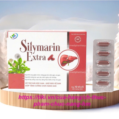 Viên uống giải độc gan Silymarin Extra , hộp 100 viên nang mềm