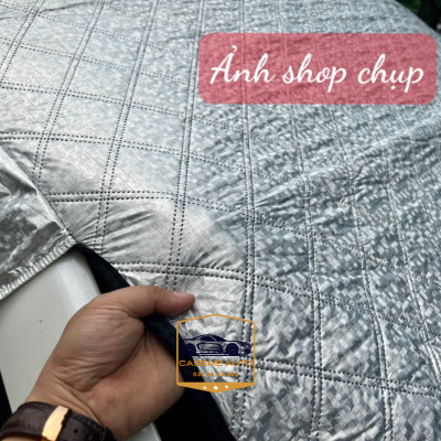 Bạt Phủ Chống Nóng Kính Lái Xe Hơi Ô Tô 4 Lớp Tráng Nhôm Cao Cấp Có Nam Châm Và Tai Che Gương Phản Quang