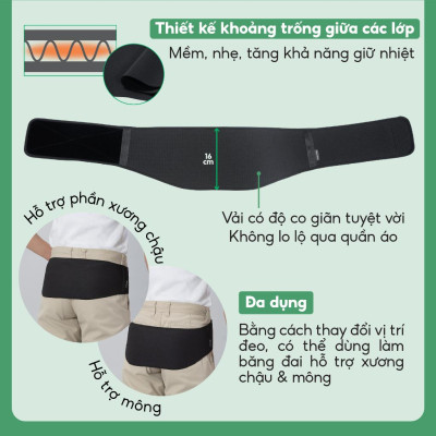 [MỚI] Đai lưng Phiten loại mỏng waist belt supporters metax AP231014/AP231016