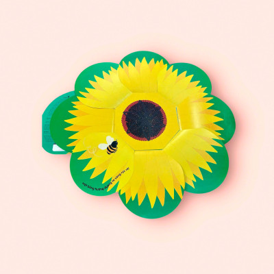 Sách cho bé - Vòng Đời Kỳ Diệu - Hoa Hướng Dương Lớn Lên Như Thế Nào? - Sách tranh, lật mở bông hoa - Khám phá tự nhiên