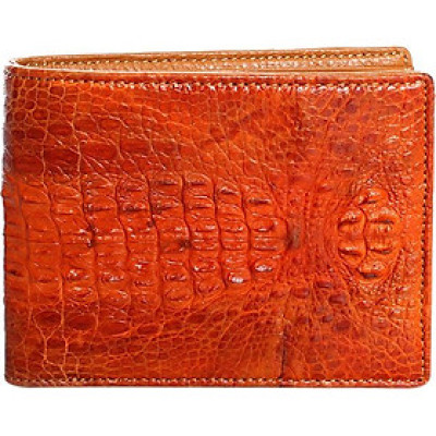 Ví Nam Da Cá Sấu Nguyên Con Nhỏ Huy Hoàng HT2227 (12.5 x 10 cm) - Vàng