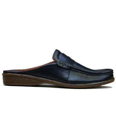 Dép Bít Mũi Nam Da Bò Thật TiTi ĐÔ Cao Cấp GSB2067d