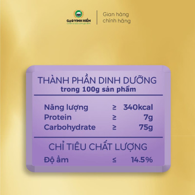 Gạo Lứt Tím Vinh Hiển 1KG - Siêu dẻo, dinh dưỡng