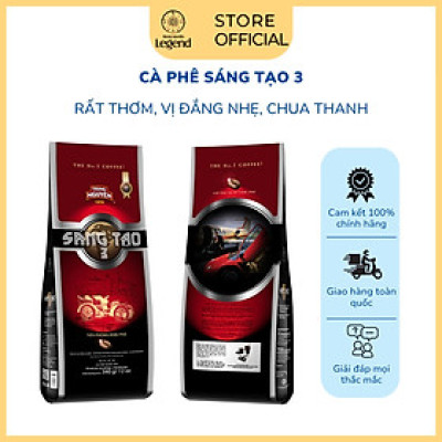 Combo 2 Bịch Cà Phê Trung Nguyên Legend Sáng Tạo 3 – Gói 340g – 100% Arabica, Vị Chua Thanh Nhẹ