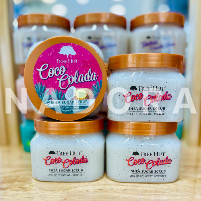 Tẩy Da Chết Toàn Thân TREE HUT COCO COLADA SHEA SUGAR SCRUB (510g)
