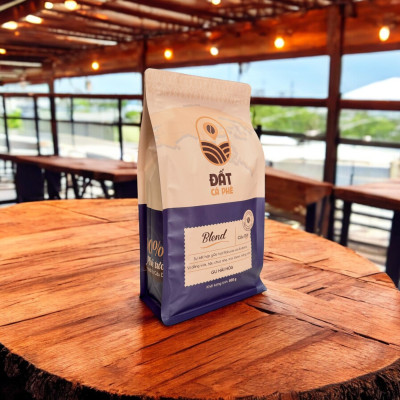 Cà Phê Blend Nguyên Chất Đất Cà Phê 500g - 70% Robusta & 30% Arabica | Pure Coffee Blend - Gu Hài Hòa