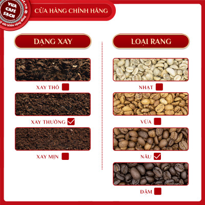 Cà phê xay nguyên chất THƯỢNG HẠNG 2 Signature Coffee No.2 truyền thống với hương thơm nhẹ, hậu vị ngọt - 250g
