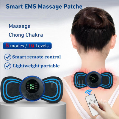 Máy Massage Xung Điện Cánh Bướm Toàn Thân 8 Chế Độ 19 Cường Độ Giảm Đau Miếng Dán