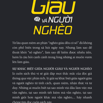 Sự Khác Biệt Giữa Người Giàu Và Người Nghèo - Tái Bản