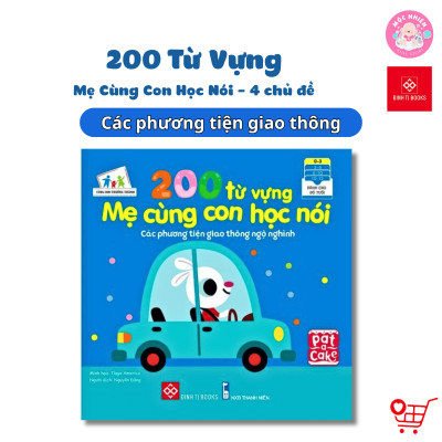 Sách - 200 từ vựng mẹ cùng con học nói - Đinh Tị Books