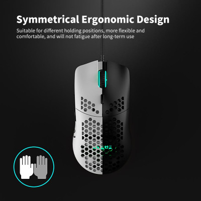 Chuột chơi game có dây Ajazz AJ390 với 7 phím có thể điều chỉnh DPI Thiết kế tiện dụng 