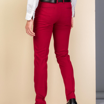 Quần Tây Âu Nam Titishop AVN195 đỏ tươi