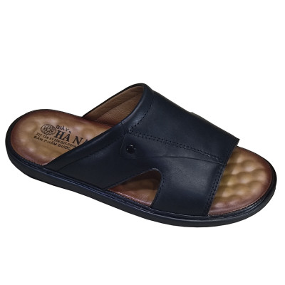 Dép nam quai ngang da bò thật TiTi Đô cao cấp DNA2202