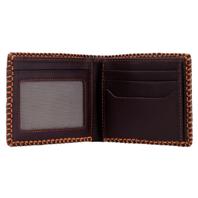 Ví nam Huy Hoàng đan viền màu da, đen, nâu HT2134-35-36