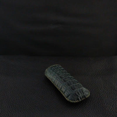 Bao da dây rút nokia 8800 da cá sấu thật - Da hông bạch tạng - Hàng nhập khẩu