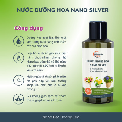 Nước Dưỡng Hoa Tươi Lâu Nano Silver Hoàng Gia Nano Bạc
