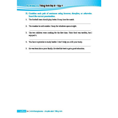 Sách - Global Success - Bộ Đề Kiểm Tra Tiếng Anh Lớp 8 - Có Đáp Án - Tập 1 - Minh Thắng
