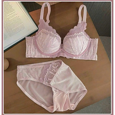 Bộ Đồ Lót Nữ Ren Không Gọng Mút Dày Dáng Gợi Cảm - SAVB232