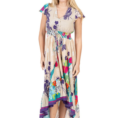 Maxi Đuôi Cá Hở Lưng Cotton Isla Bonita