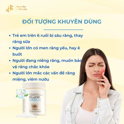 Combo 3 Thực phẩm bảo vệ sức khỏe Fluor Daglig - Lọ 90 viên