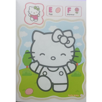 Sách - Bé Tô Màu Hello Kitty - Bảng Chứ Cái Tiếng Anh - Tặng Kèm Sticker Xinh Xắn - Minh Thắng