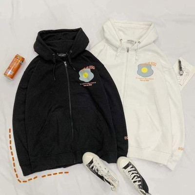 Áo Khoác Hoodie Nỉ Ngoại EGG 2 Màu ( kèm ảnh thật )