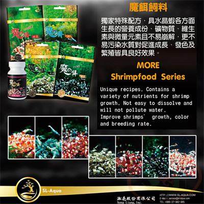 Thức ăn tép con SL-Aqua MORE Baby Shrimp Feed kích rêu tảo xanh bể cá tép thủy sinh