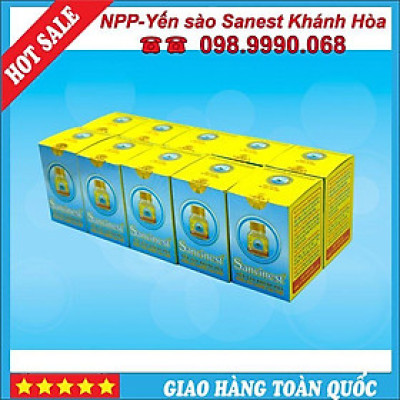 [Combo 10 lọ] Nước yến sào Sanvinest Khánh Hòa dành cho người cao tuổi đóng lọ 70ml-21%