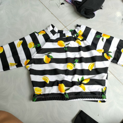 Đồ Bơi Đồ Tắm Biển Dài Tay Áo Croptop Che Nắng Chống Tia UV