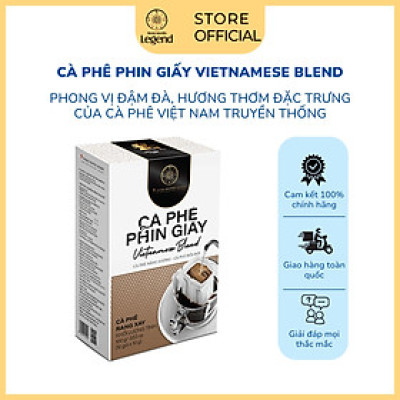 Cà Phê Phin Giấy Trung Nguyên Legend Vietnameses Blend – Gói Drip Coffee Gu Truyền Thống, Đậm Vị Việt